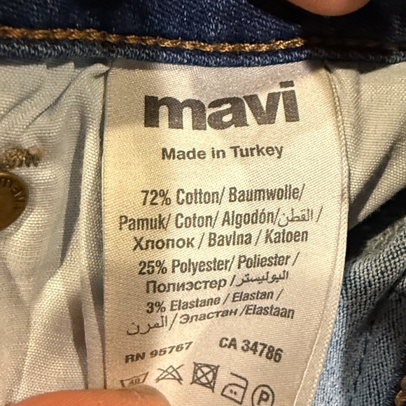 Mavi Dark Blue Jean Shorts - Picture 7 of 11